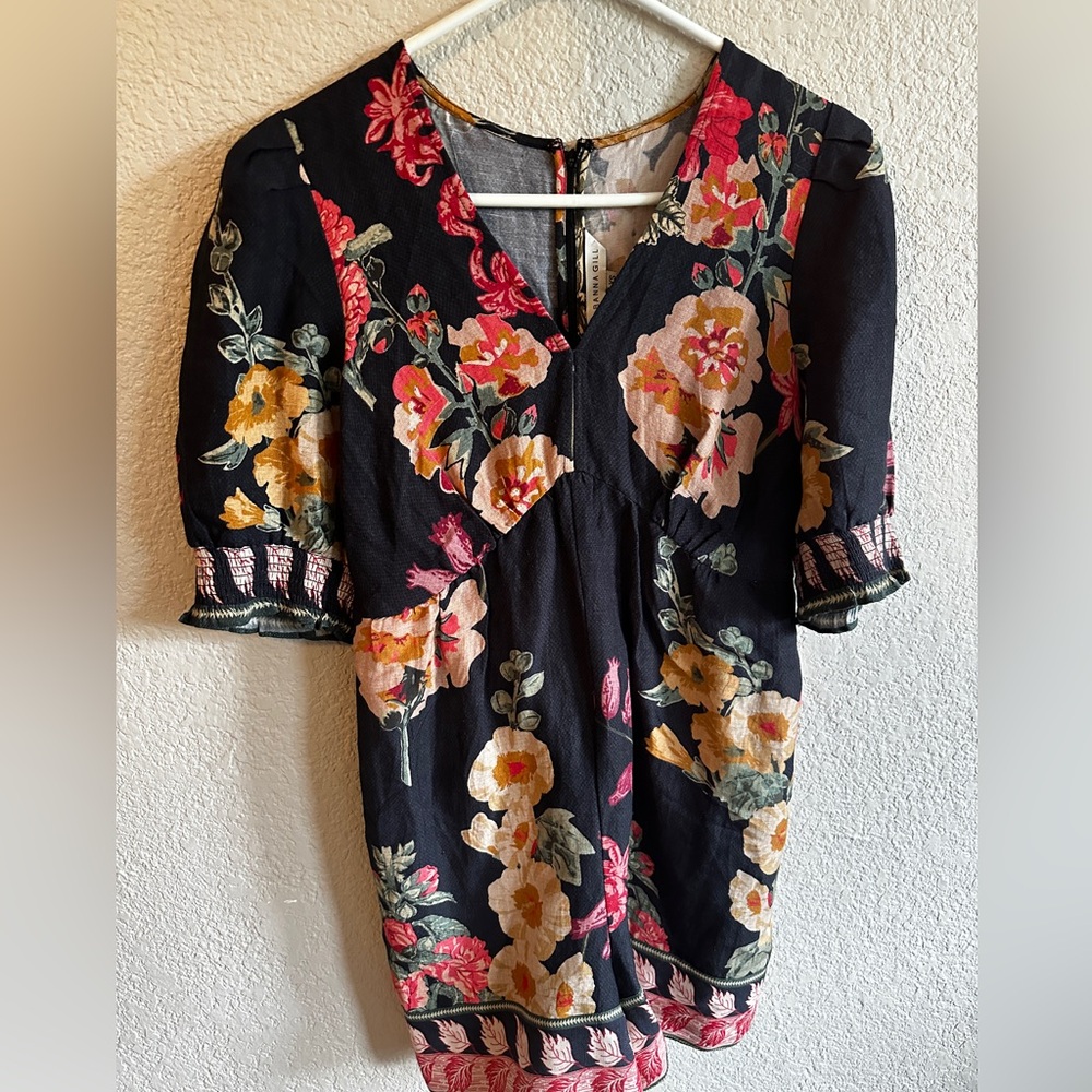 Anthropologie Ranna Gill V-Neck Printed Romper XS - Picture 6 of 7